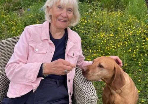 Shirley a dog walking volunteer at BCDH