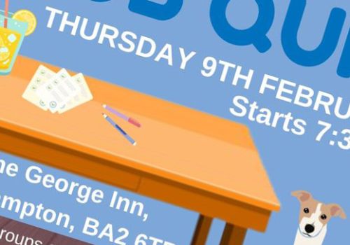 Part of a flier for a charity pub quiz