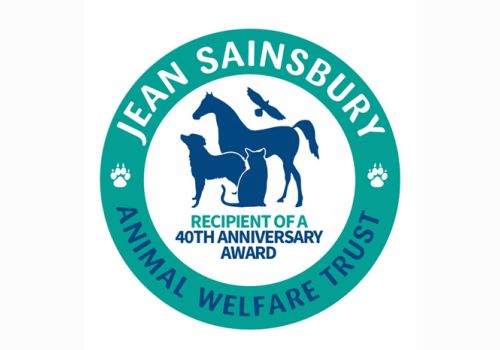Jean Sainsbury Animal Welfare Trust 40th year logo