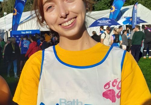 Holly taking part in the Bath Half, as part of Team BCDH