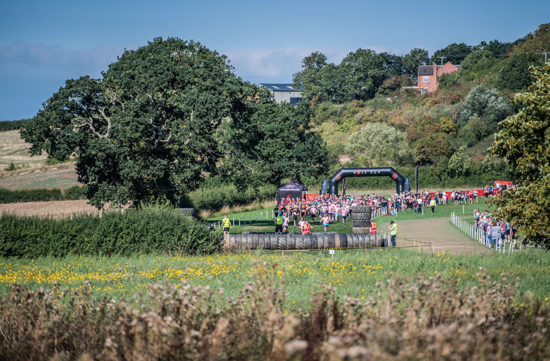 View of the Wolf Run challenge event