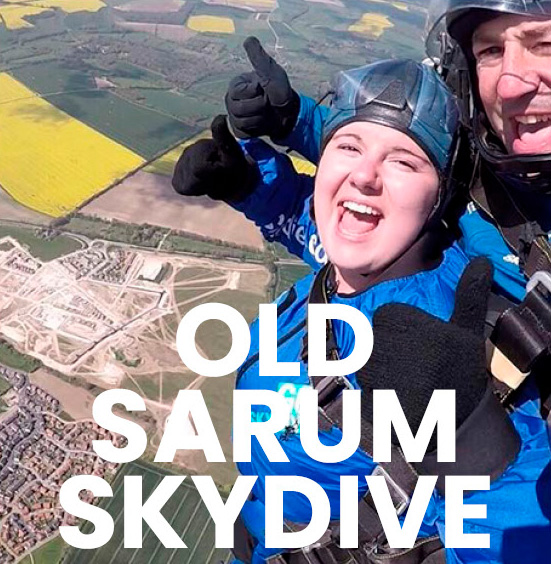 Skydive tandem parachute jump challenge